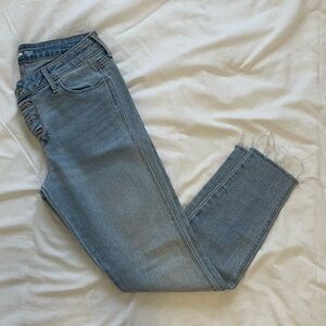 Raw Cut Blue Jeans